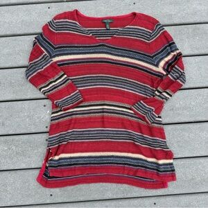 90s Lauren Jeans Co by Ralph Lauren striped sweater Size large